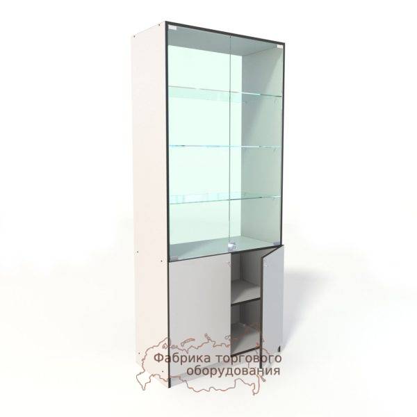 Аптечный шкаф Пальма 1-2 (задняя стенка стекло) - фото 2