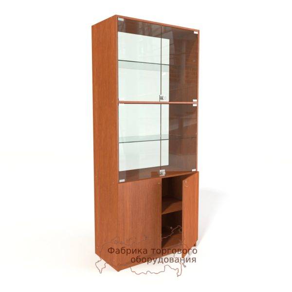 Аптечный шкаф Пальма 4-2 (задняя стенка стекло) - фото