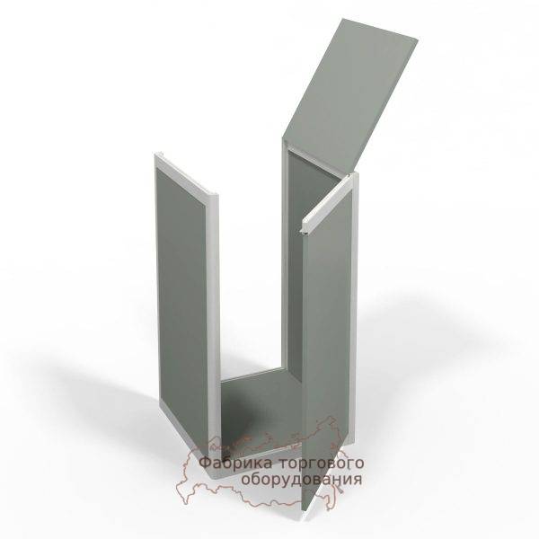 Прилавок торговый РВВ-1 из алюминиевого профиля - фото 6